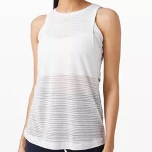 Lululemon White Muscle Tank